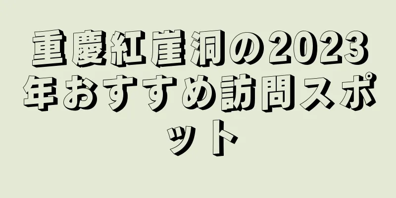 重慶紅崖洞の2023年おすすめ訪問スポット