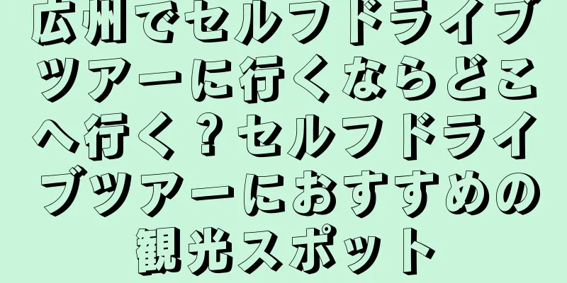 広州でセルフドライブツアーに行くならどこへ行く？セルフドライブツアーにおすすめの観光スポット