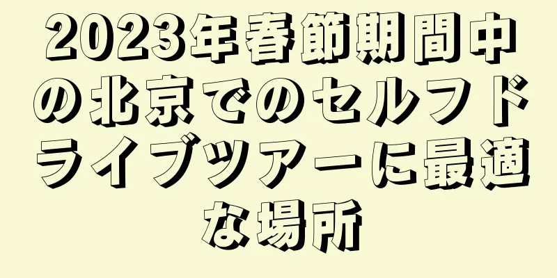 2023年春節期間中の北京でのセルフドライブツアーに最適な場所