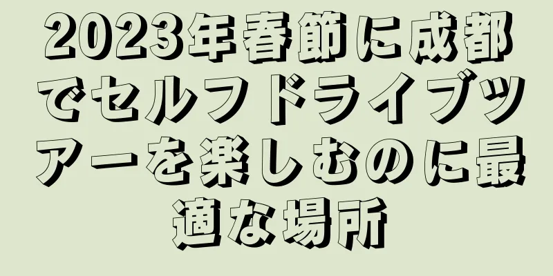 2023年春節に成都でセルフドライブツアーを楽しむのに最適な場所