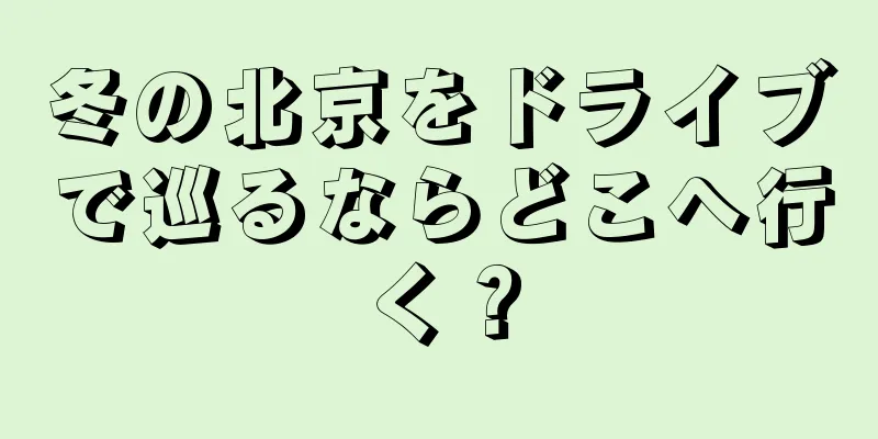 冬の北京をドライブで巡るならどこへ行く？