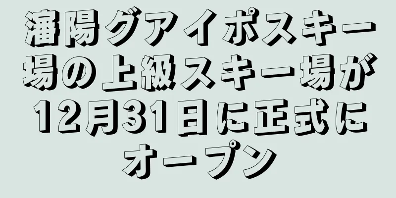 瀋陽グアイポスキー場の上級スキー場が12月31日に正式にオープン