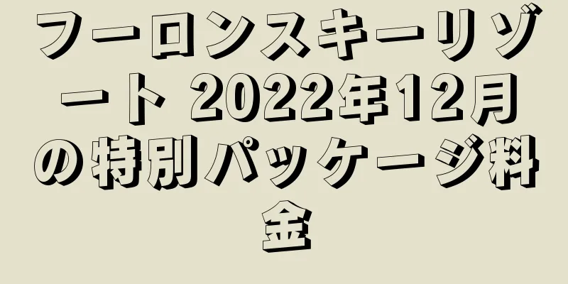 フーロンスキーリゾート 2022年12月の特別パッケージ料金