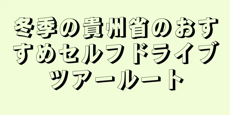 冬季の貴州省のおすすめセルフドライブツアールート
