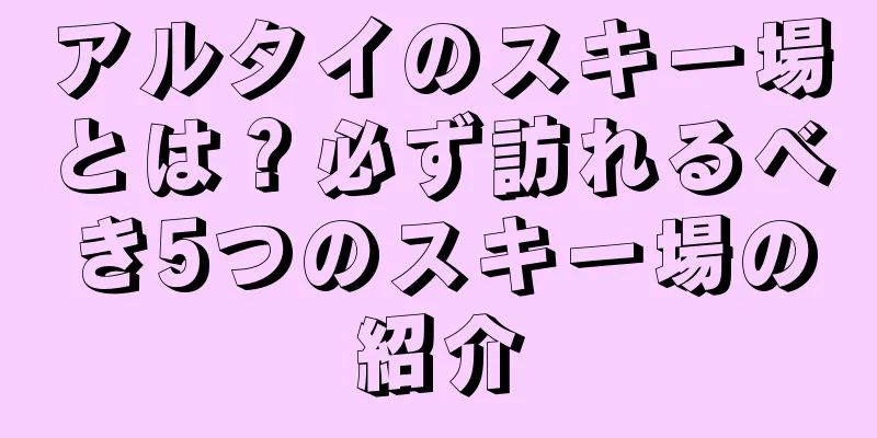 アルタイのスキー場とは？必ず訪れるべき5つのスキー場の紹介