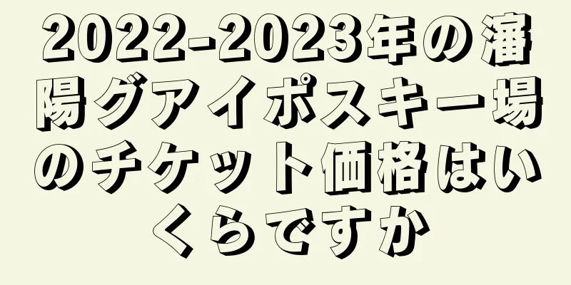 2022-2023年の瀋陽グアイポスキー場のチケット価格はいくらですか