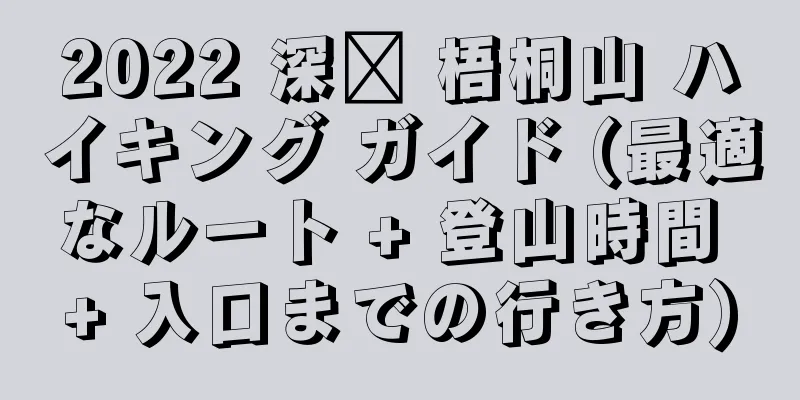 2022 深圳 梧桐山 ハイキング ガイド (最適なルート + 登山時間 + 入口までの行き方)