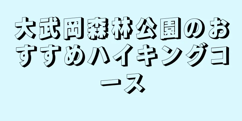 大武岡森林公園のおすすめハイキングコース