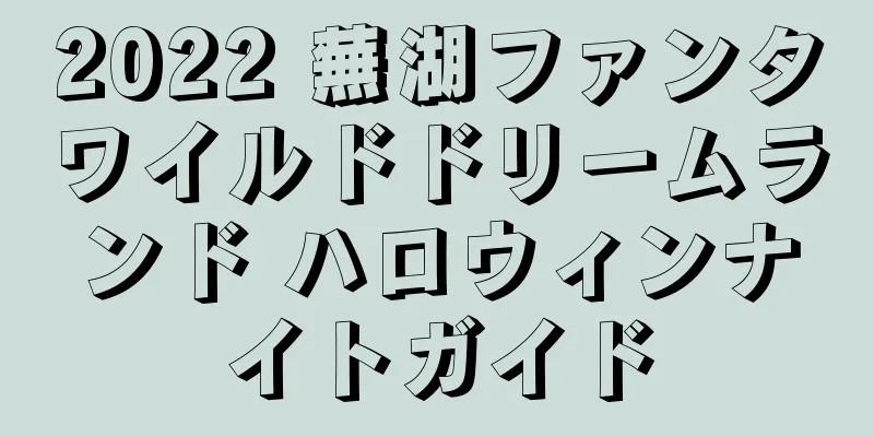 2022 蕪湖ファンタワイルドドリームランド ハロウィンナイトガイド