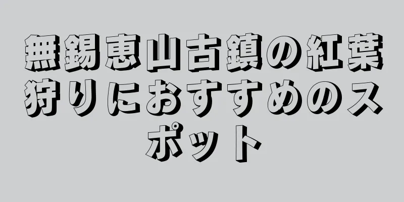 無錫恵山古鎮の紅葉狩りにおすすめのスポット