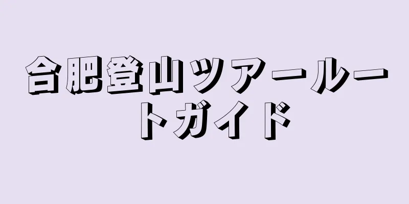 合肥登山ツアールートガイド