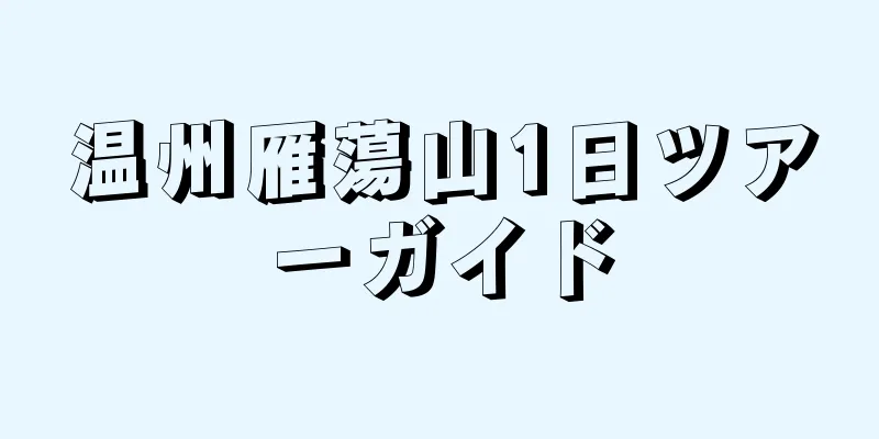 温州雁蕩山1日ツアーガイド