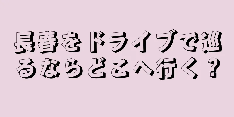 長春をドライブで巡るならどこへ行く？