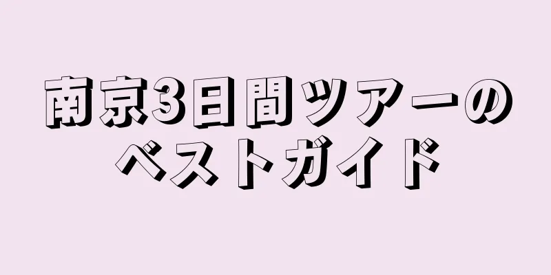 南京3日間ツアーのベストガイド