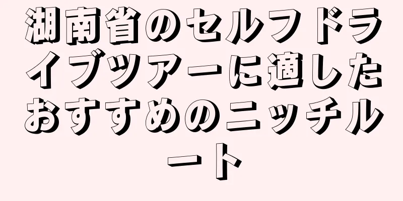 湖南省のセルフドライブツアーに適したおすすめのニッチルート