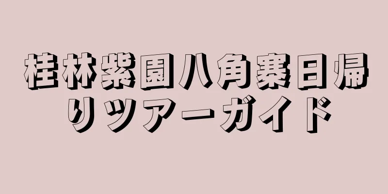 桂林紫園八角寨日帰りツアーガイド