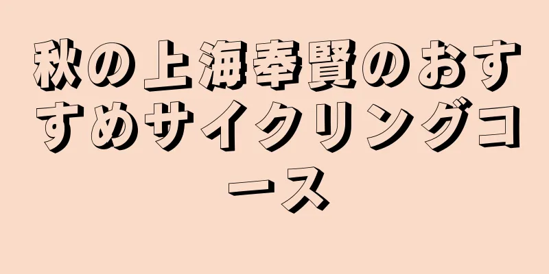 秋の上海奉賢のおすすめサイクリングコース