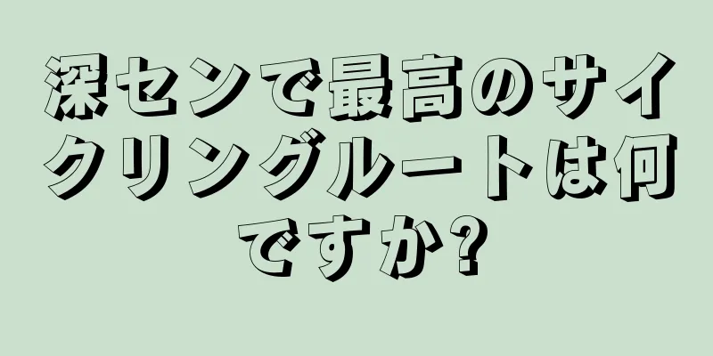 深センで最高のサイクリングルートは何ですか?