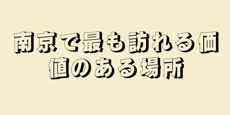 南京で最も訪れる価値のある場所