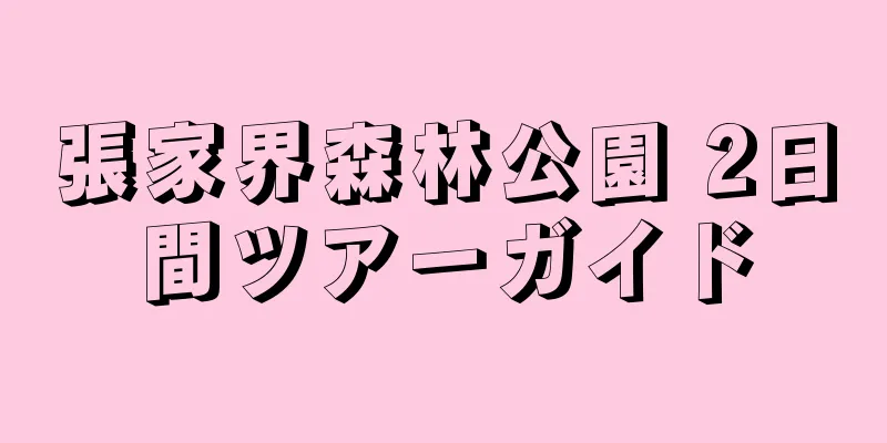 張家界森林公園 2日間ツアーガイド