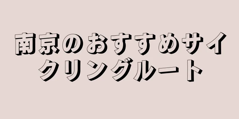 南京のおすすめサイクリングルート