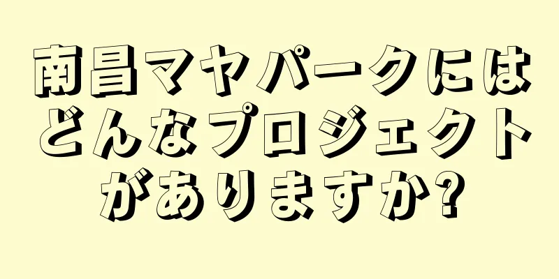 南昌マヤパークにはどんなプロジェクトがありますか?