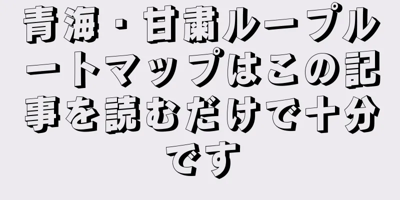 青海・甘粛ループルートマップはこの記事を読むだけで十分です