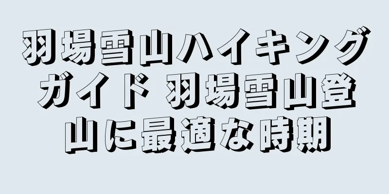 羽場雪山ハイキングガイド 羽場雪山登山に最適な時期
