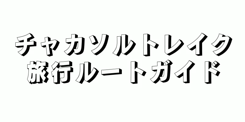 チャカソルトレイク旅行ルートガイド