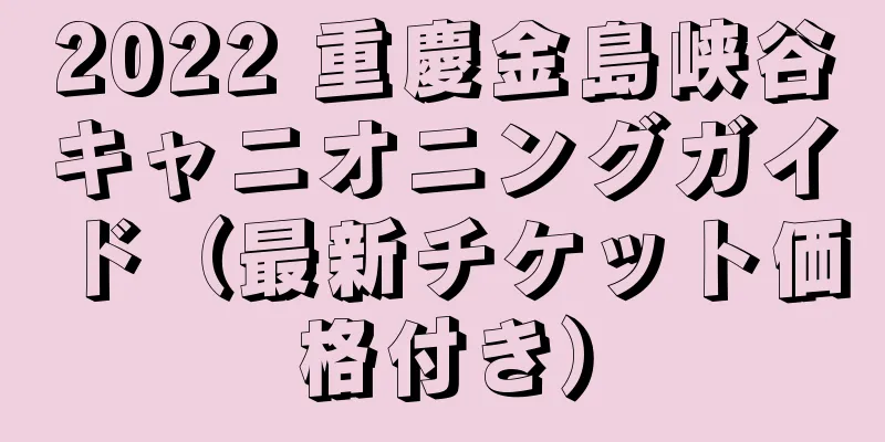 2022 重慶金島峡谷キャニオニングガイド（最新チケット価格付き）