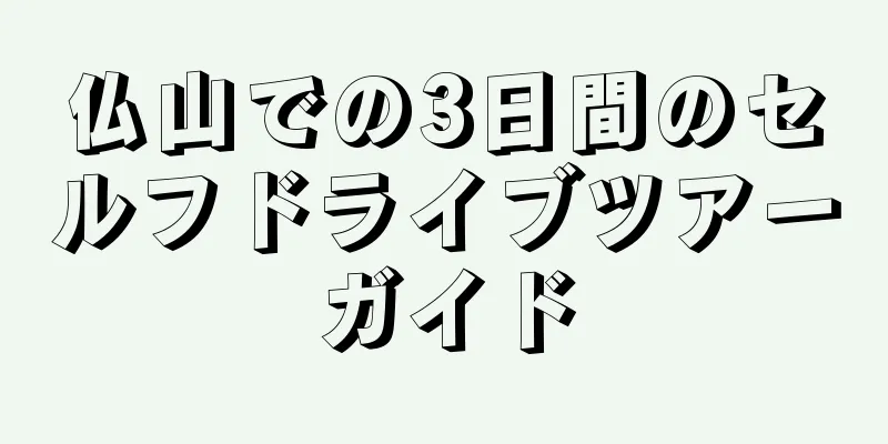 仏山での3日間のセルフドライブツアーガイド