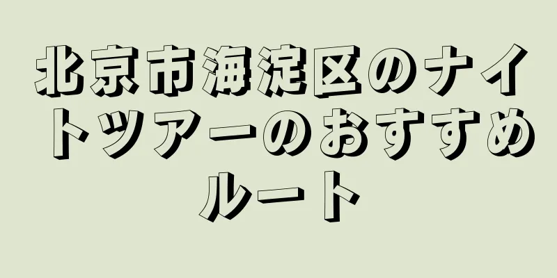 北京市海淀区のナイトツアーのおすすめルート