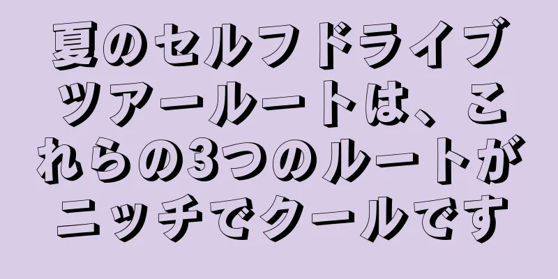 夏のセルフドライブツアールートは、これらの3つのルートがニッチでクールです