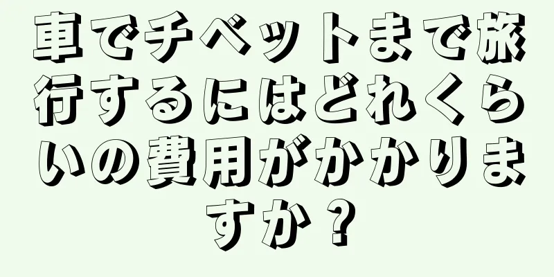 車でチベットまで旅行するにはどれくらいの費用がかかりますか？