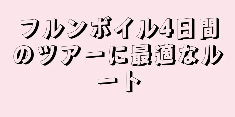 フルンボイル4日間のツアーに最適なルート