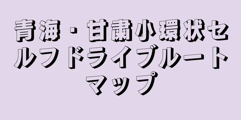 青海・甘粛小環状セルフドライブルートマップ