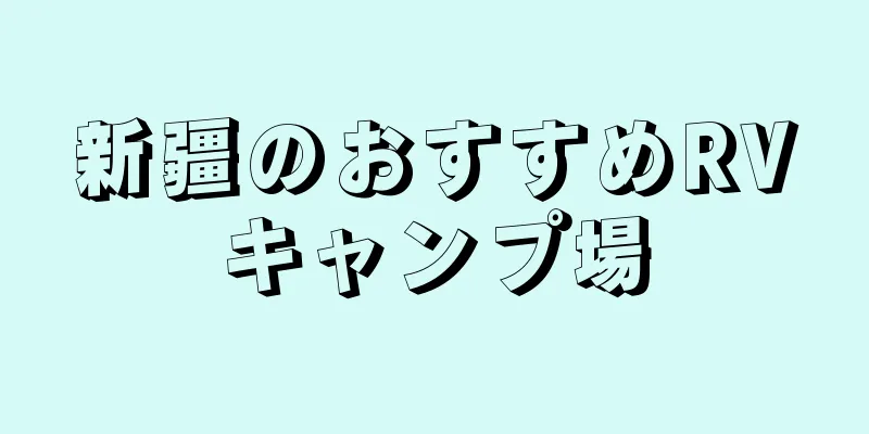 新疆のおすすめRVキャンプ場