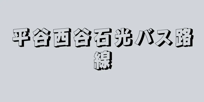 平谷西谷石光バス路線
