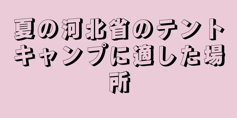 夏の河北省のテントキャンプに適した場所