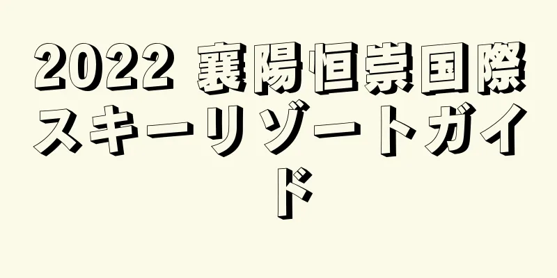 2022 襄陽恒崇国際スキーリゾートガイド