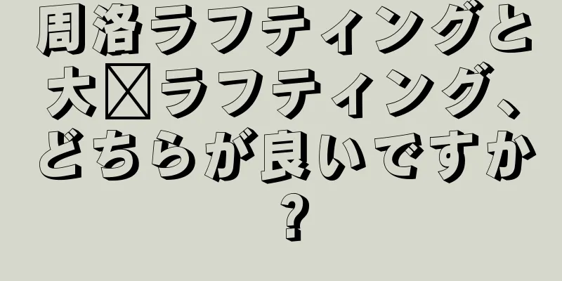 周洛ラフティングと大圳ラフティング、どちらが良いですか？