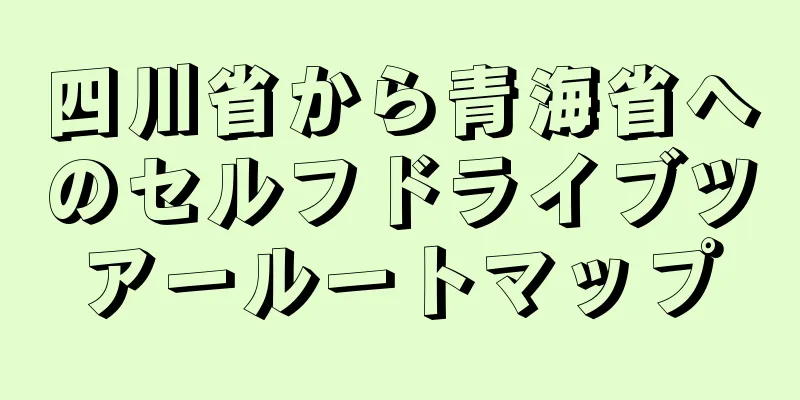 四川省から青海省へのセルフドライブツアールートマップ