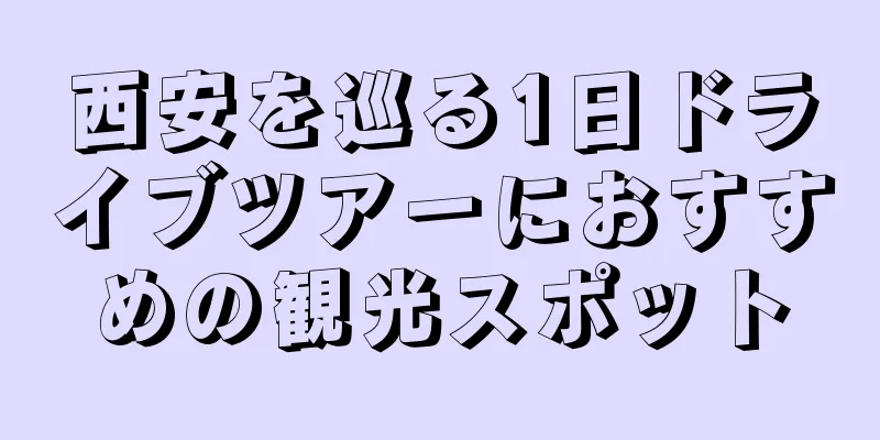 西安を巡る1日ドライブツアーにおすすめの観光スポット