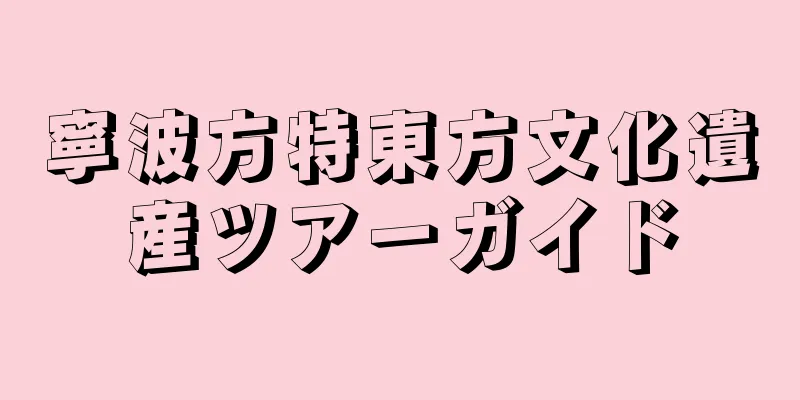 寧波方特東方文化遺産ツアーガイド