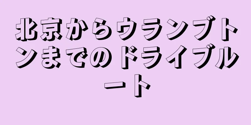 北京からウランブトンまでのドライブルート