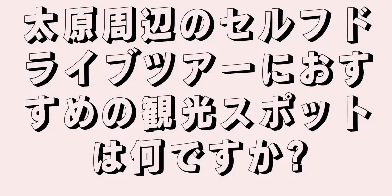 太原周辺のセルフドライブツアーにおすすめの観光スポットは何ですか?