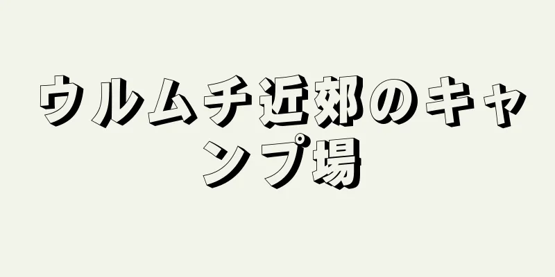 ウルムチ近郊のキャンプ場
