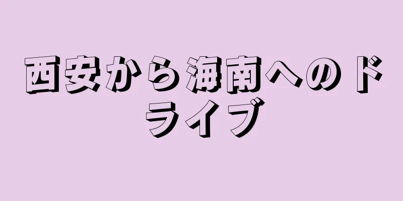 西安から海南へのドライブ