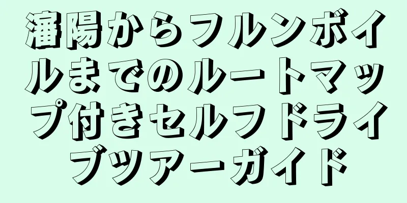 瀋陽からフルンボイルまでのルートマップ付きセルフドライブツアーガイド