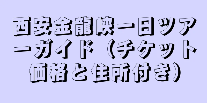 西安金龍峡一日ツアーガイド（チケット価格と住所付き）